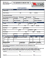 Credit Application for TRL Rents